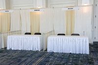 Empty booths